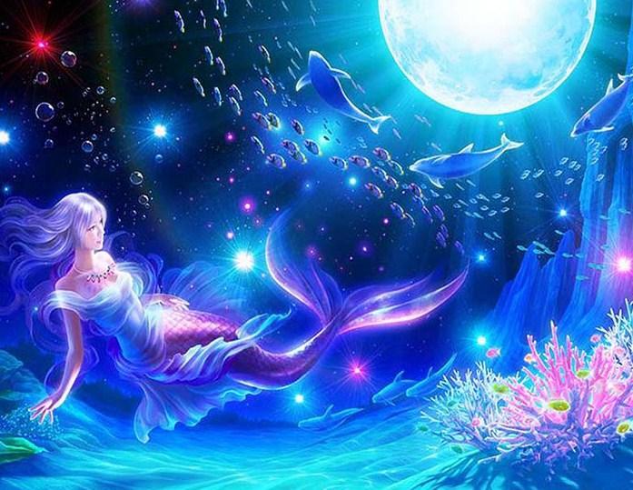 Mermaid Underwater  - Paint by Diamonds - diamond-painting-bliss.myshopify.com