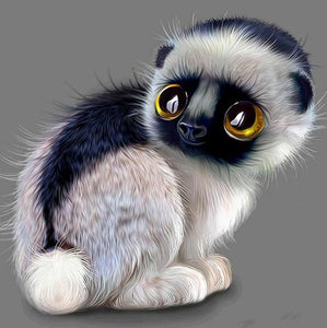 Monkey Cat Cartoon - diamond-painting-bliss.myshopify.com