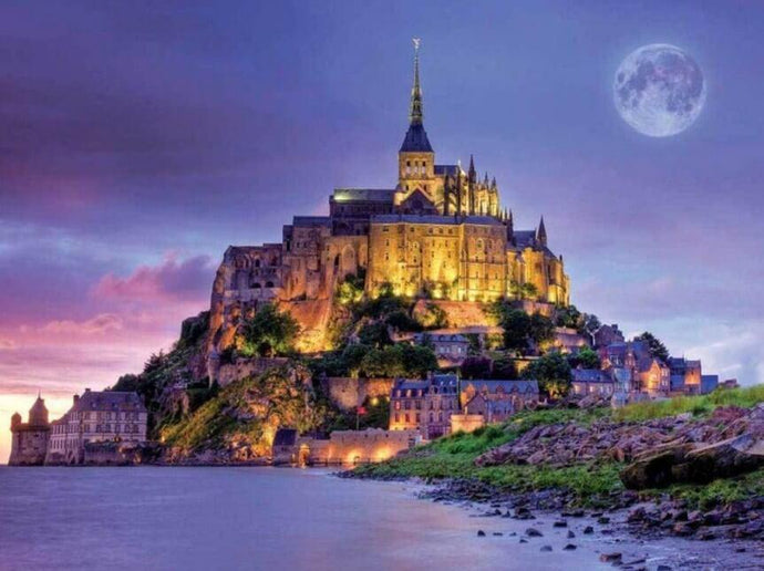 Mont Saint Michel Abbey - diamond-painting-bliss.myshopify.com