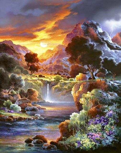 Morning Sun - Paint with Diamonds - diamond-painting-bliss.myshopify.com