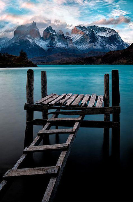 Mountains, Clouds & River - diamond-painting-bliss.myshopify.com