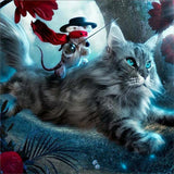 Mouse Riding the Cat - diamond-painting-bliss.myshopify.com