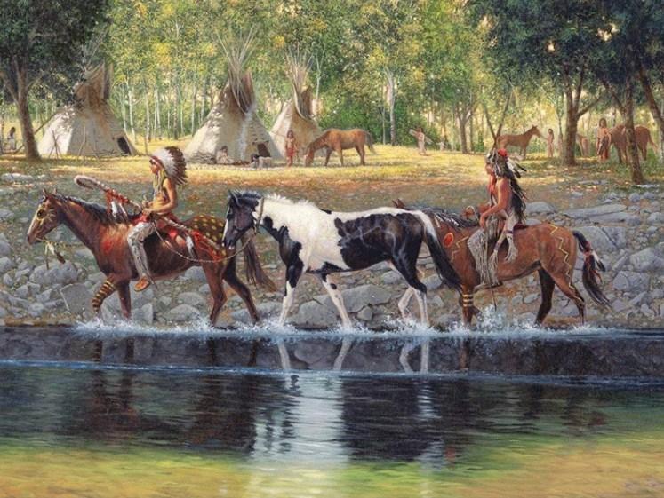 Native Americans & Their Horses - diamond-painting-bliss.myshopify.com