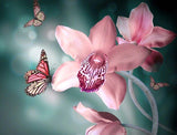 Orchids & Butterflies Diamond Painting - diamond-painting-bliss.myshopify.com