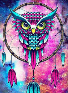 Owl Dream Catcher - diamond-painting-bliss.myshopify.com