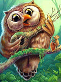 Owl Playing Guitar - Diamond Painting - diamond-painting-bliss.myshopify.com