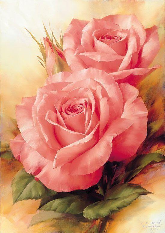 Pink Roses- Painting with Diamond - diamond-painting-bliss.myshopify.com
