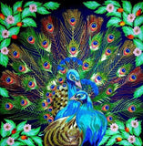 Pretty Peacocks with Wings Spread - diamond-painting-bliss.myshopify.com