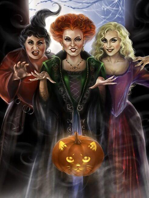 Pumpkin & Halloween Witches - diamond-painting-bliss.myshopify.com