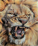 Raging Lion - Paint with Diamonds - diamond-painting-bliss.myshopify.com