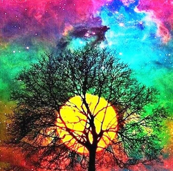 Rainbow Night Sky Diamond Painting - diamond-painting-bliss.myshopify.com