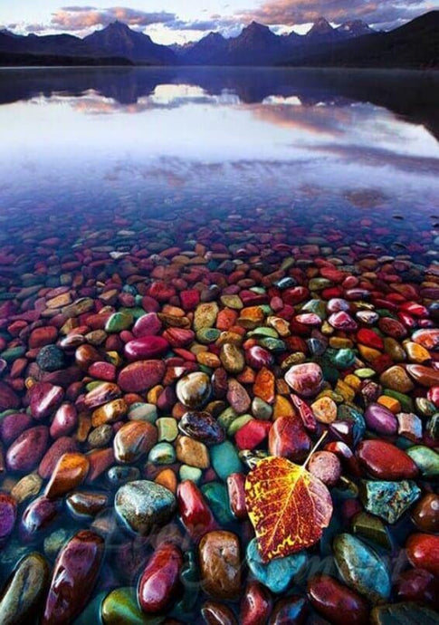 Rainbow Rocks Lake - diamond-painting-bliss.myshopify.com