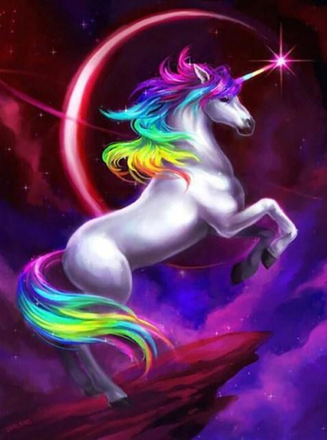 Rainbow Unicorn - Diamond Painting Kit - diamond-painting-bliss.myshopify.com