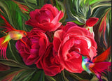 Red Roses & Humming Birds - diamond-painting-bliss.myshopify.com