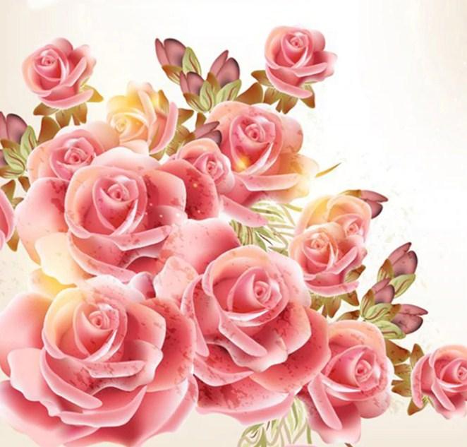 Red Roses Painting with Diamond - diamond-painting-bliss.myshopify.com