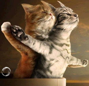 Romantic Cat Couple - diamond-painting-bliss.myshopify.com