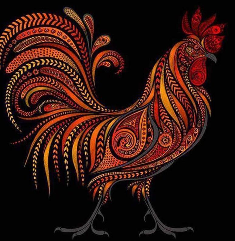 Rooster Artistic Painting - diamond-painting-bliss.myshopify.com