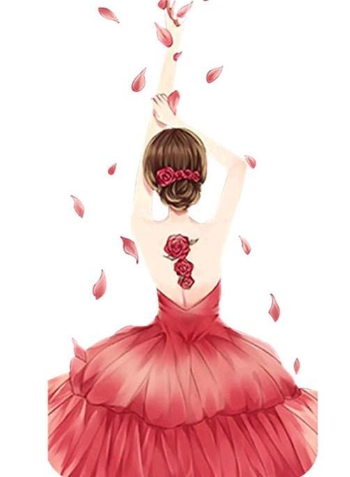 Rose Girl - Paint by Diamonds - diamond-painting-bliss.myshopify.com
