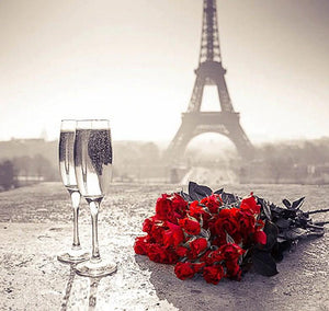 Roses & Eiffel Tower View - diamond-painting-bliss.myshopify.com