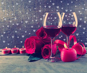 Roses & Wine Glasses - diamond-painting-bliss.myshopify.com
