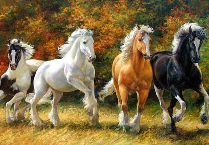 Running Horses Diamond Painting - diamond-painting-bliss.myshopify.com