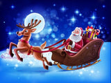 Santa Claus Sitting In Sleigh - diamond-painting-bliss.myshopify.com