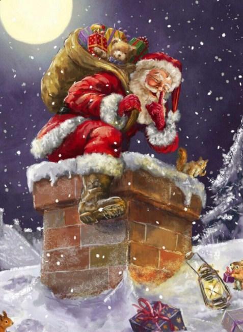 Santa Claus on Christmas Night - diamond-painting-bliss.myshopify.com