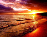 Sea Waves & Sunset - diamond-painting-bliss.myshopify.com
