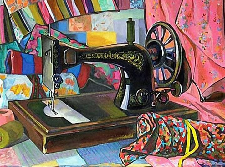 Sewing Machine - Paint by Diamonds - diamond-painting-bliss.myshopify.com