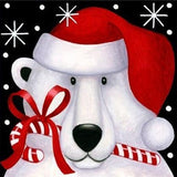 Snow Bear Christmas Card - diamond-painting-bliss.myshopify.com