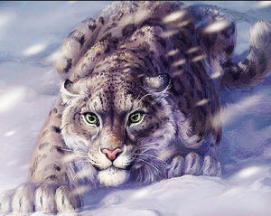 Snow Leopard Painting Kit - diamond-painting-bliss.myshopify.com