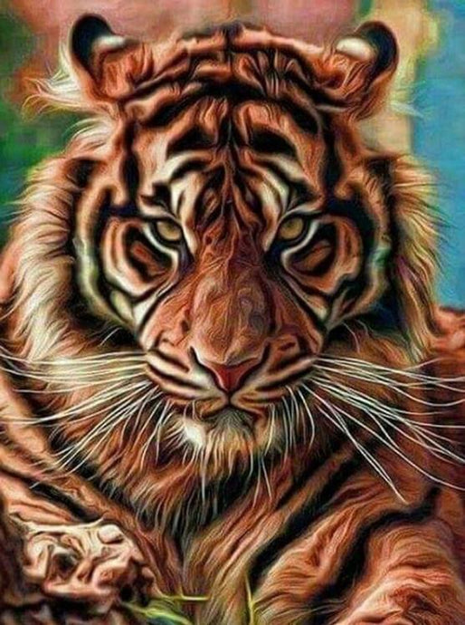 Staggering Tiger Diamond Painting Kit - diamond-painting-bliss.myshopify.com