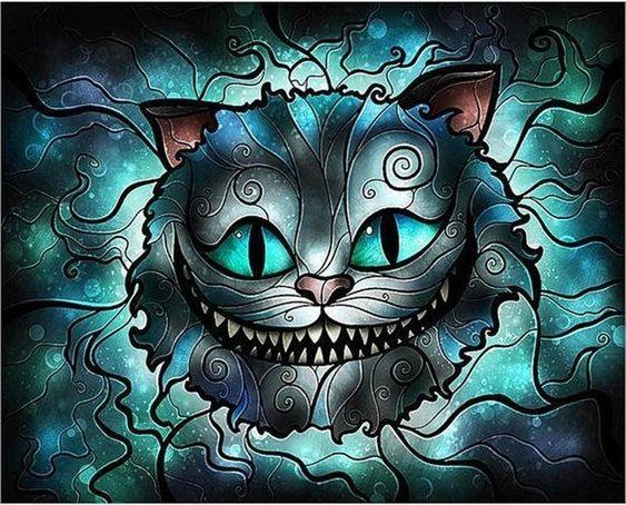 Paint with Diamonds Art Kit - Scary Cat - diamond-painting-bliss.myshopify.com
