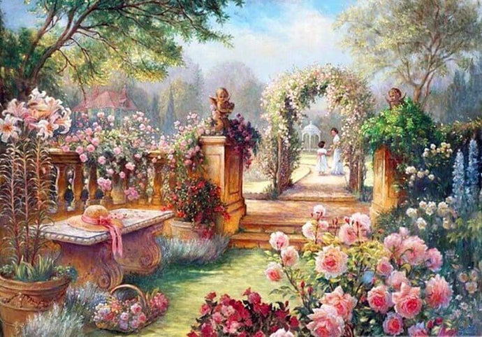 Stunning Flowers Garden - diamond-painting-bliss.myshopify.com