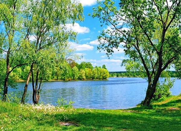 Summer Lake - Paint by Diamonds - diamond-painting-bliss.myshopify.com