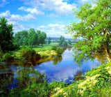 Summer Trees & Lake View - diamond-painting-bliss.myshopify.com