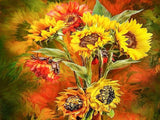 Sunflowers Bouquet - Paint with Diamonds - diamond-painting-bliss.myshopify.com