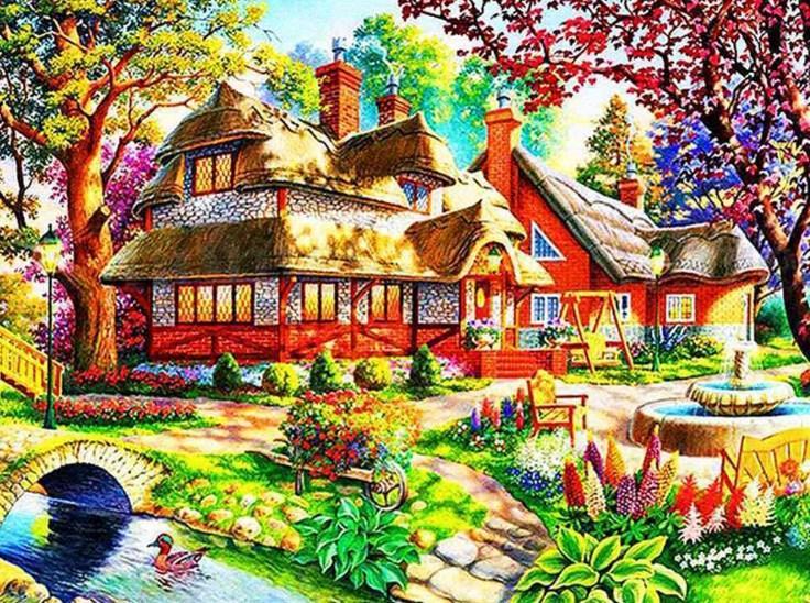 The Dream Home - Diamond Painting Kit - diamond-painting-bliss.myshopify.com