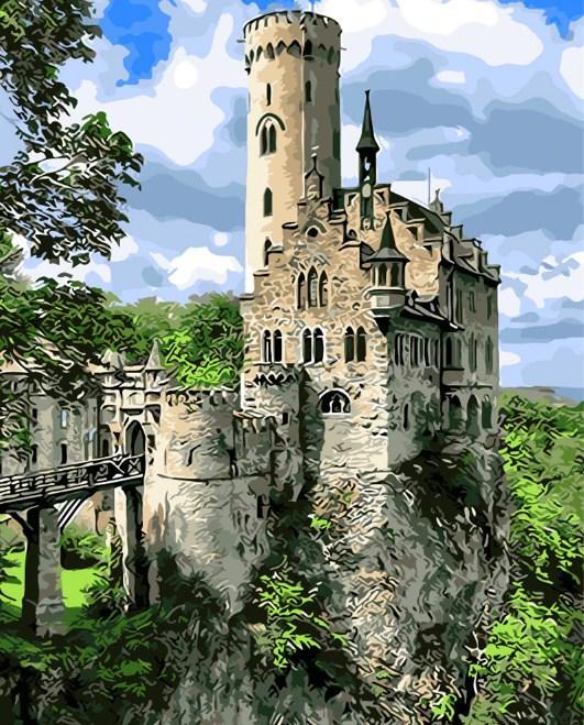 The Lichtenstein Castle - Diamond Painting Kit - diamond-painting-bliss.myshopify.com