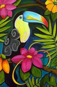 Toucan & Flowers - diamond-painting-bliss.myshopify.com