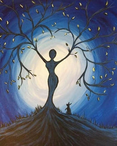 Tree Lady - Paint with Diamonds - diamond-painting-bliss.myshopify.com