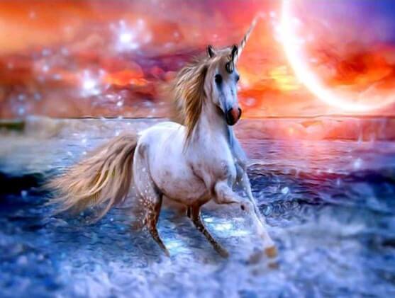 White Unicorn - diamond-painting-bliss.myshopify.com