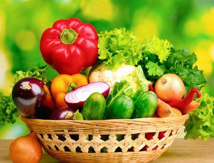 Vegetables Basket Painting Kit - diamond-painting-bliss.myshopify.com