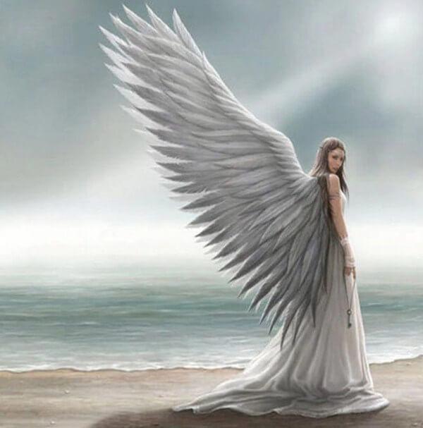 White Angel Girl - diamond-painting-bliss.myshopify.com