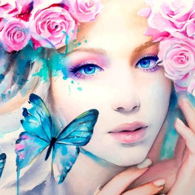 White Beauty - Paint by Diamonds - diamond-painting-bliss.myshopify.com
