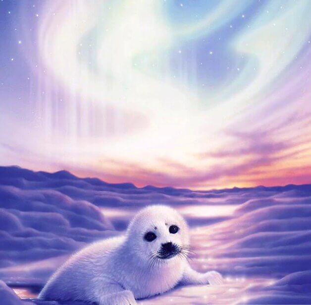 White Seal DIY Painting Kit - diamond-painting-bliss.myshopify.com