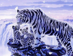 White Tigers DIY Painting Kit - diamond-painting-bliss.myshopify.com