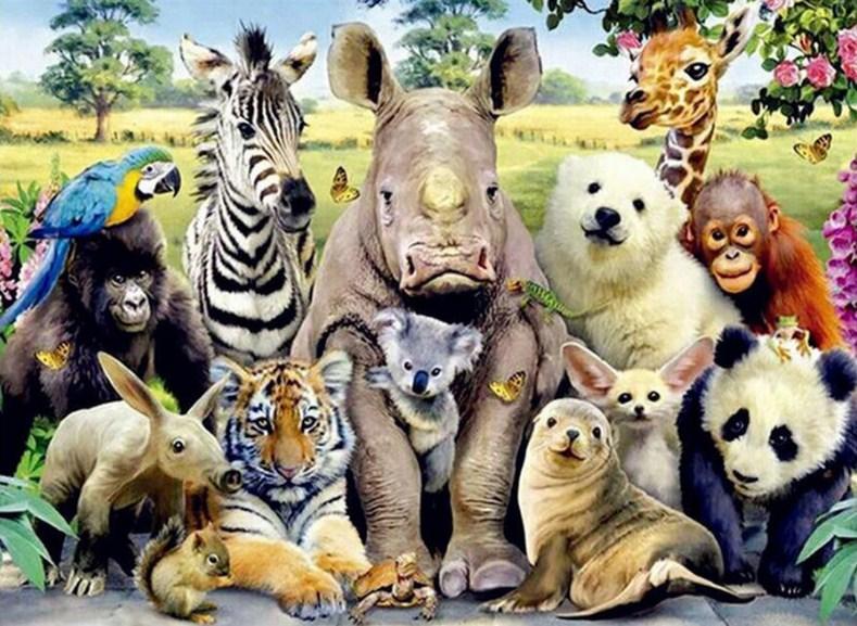 Wild Animals - Paint with Diamonds - diamond-painting-bliss.myshopify.com