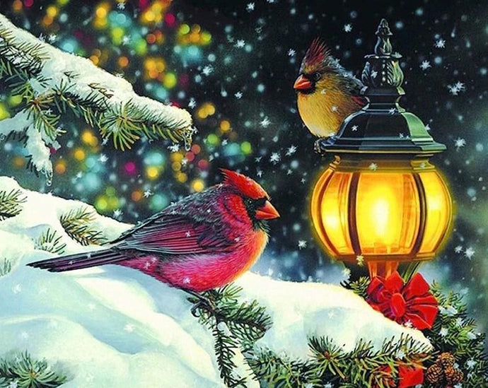 Winter Birds Diamond Painting Kit - diamond-painting-bliss.myshopify.com