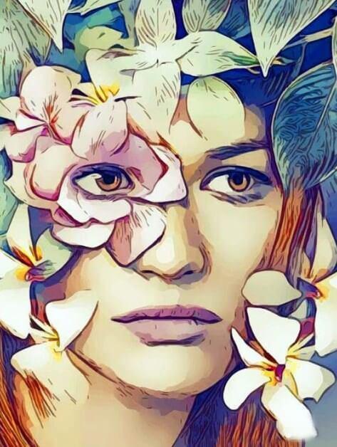 Woman Floral Art - diamond-painting-bliss.myshopify.com